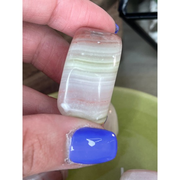 Pink Banded Onyx Intuitively Chosen Crystal Stone - Picture 5 of 5